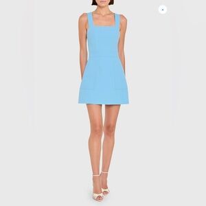 Amanda Uprichard Ace mini dress in Pacific blue
